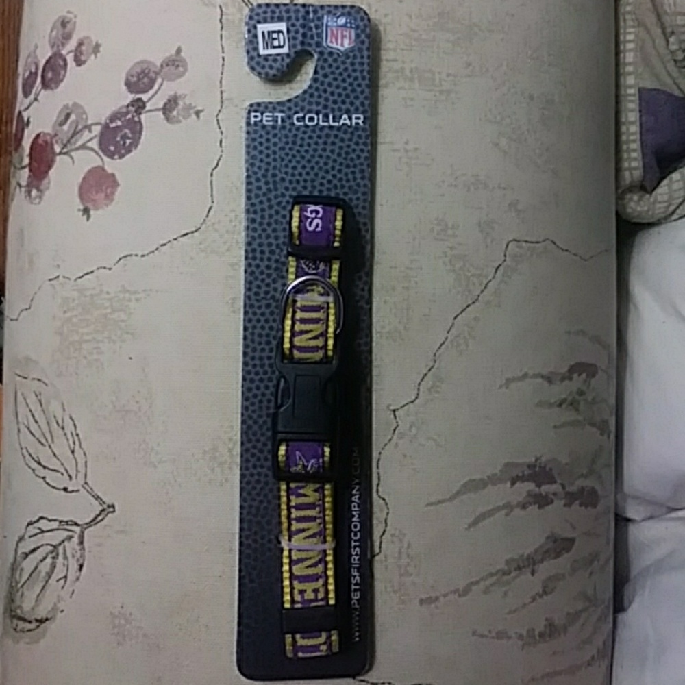 Vikings dog collar
